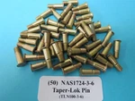 NAS1724-3-6 Boeing TL100-3-6 Taper-lok Aircraft Flush Head Rivet Pin (50). Fixed Price $27.50.