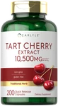 Tart Cherry Capsules 10,500MG 200 Pills Max Potency Extract By Carlyle. Fixed Price $19.09.