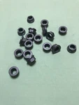 (25EA) MS21043L4 1/4-28 Silver Plated Stainless Jet Nut W/ Black Moly Lube. Fixed Price $15.00.