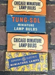Vintage Ge, Chicago Tung-sol Miniature Lamp Lot Of 23 Bulbs Train Lights. Fixed Price $44.99.