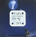 Cessna 150/152 Selector Placard 22.5 Gallons Useable Fuel- MC0410218-10. Fixed Price $25.99.