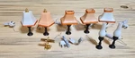 Dollhouse Miniature Lamps Lot Of 8 Electric Plug. Fixed Price $80.00.