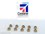 New Aircraft All Metal Stop Nuts Bag Of 1/4-28 MS21045-4 AN363-428. Fixed Price $18.08.