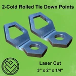 Heavy Duty Weld/bolt On Tie Down Anchors Set Of 2 Steel Points. Fixed Price $18.99.