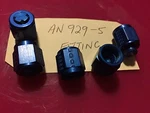 X AN833 90 Deg + AN837 45 Alum Fittings AN924 Lock Nuts - (B35). Fixed Price $59.95.
