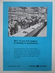 12/72 Pub General Electric Engine A-x Propulsion TF34 Turbofan Assembly Line Ad. Fixed Price $11.66.