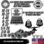 Assortment Alloy Flat Socket Head Cap Screws 250/750/1500 Pcs 5/20 Lbs. Fixed Price $69.00.