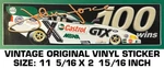 John Force Nhra Drag Racing 100 Wins - Vintage Original Vinyl Decal Sticker. Fixed Price $6.52.