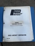 Piper Chrokee PA-28-140,150,160,180 Etc Programmed Inspection 761-497 Original. Fixed Price $32.64.