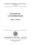 Tm 9-1730A 6 Cylinder Continental Engine AOS-895-3 And O-470-15 Manual Loose.... Fixed Price $40.75.