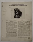 Stromberg NA-R6G Aircraft Carburetors Instructions Manual-original. Fixed Price $17.25.