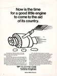 Teledyne Cae Lcr J69 Turbine Engine Power Unit Toledo Ohio Vtg Magazine Print Ad. Fixed Price $22.95.