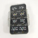 Piper PA23-250 Aztec Engine Gauge Cluster Fuel Oil Cht Temp (overhauled 2021). Fixed Price $595.00.