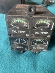 Beechcraft V35B Engine Instrument Cluster. Fixed Price $500.00.