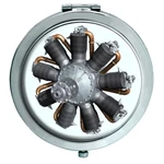 Le Rhone Rotary Aircraft Engine Compact Mirror. Fixed Price $27.97.