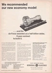 General Electric 1966 Vintage Print Ad TF39 Jet Engine Air Force Contract. Fixed Price $14.27.