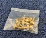 (20 Pcs) Morton 5165: Thumb Screw #8-32 Thread Machined Finish Brass 3/16" Head. Fixed Price $24.21.