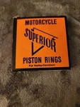 Harley Davidson Superior .040 Piston Rings Set 2745L Nos. Fixed Price $10.99.