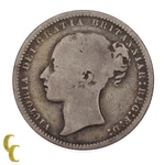 1871 Great Britain Shilling Silver Coin Die# 36, Fine Condition Km# 734.2. Fixed Price $73.93.