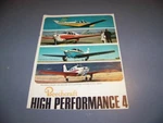 Beechcraft V35TC/V35/C33A/C33 "high Performance"..original Sales Brochure (882T). Fixed Price $12.99.