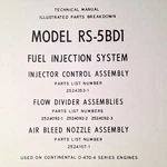 Bendix Fuel Injection RS-5BD1 Parts Manual As Used O-470-4 Engines. Fixed Price $108.71.