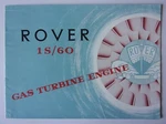 Rover 1S/60 Gas Turbine Engine Orig 1950 Uk Mkt Sales Publicity Brochure. Fixed Price $34.06.