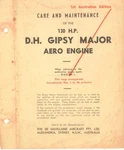 Gipsy Major Engine Care & Maintenance Manual Archive Plans Rr Dh Tiger Moth Rare. Fixed Price $12.76.
