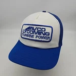 Vintage Avco Lycoming Snapback Hat Cap Blue Turbine Power Engines Aviation Plane. Fixed Price $24.95.