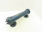 Itt Brass Oil Cooler Shell & Tube Heat Exchanger 1"NPT Flanged 2-PASS 300PSI. Fixed Price $599.99.