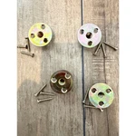 Set Of 4 Furniture Leg Mounting Plates With Screws Yellow Zinc T-nut Flange New. Fixed Price $12.15.