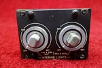 Sabreliner NA-265-80 Interior Lights Control Panel Pn 282-540250-011. Fixed Price $175.95.