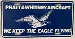 Pratt & Whitney Aircraft Booster License Plate Turbine Jet Engine Aviation Plane. Fixed Price $44.99.