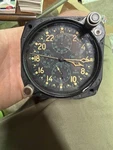 Elgin / Hamilton Elapsed Time Wwii E- 37500 24HR U.s. Navy 8 Day Flight Clock. Fixed Price $650.00.