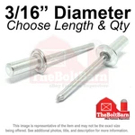 3/16" Dome Head Close End Blind Pop Rivets Aluminum Mandrel Plain-pick Size &qty. Fixed Price $390.28.