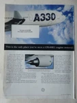 2/1996 Pub General Electric CF6-80E1 Aircraft Engine Airbus A330 Original Ad. Fixed Price $11.73.