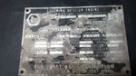 Avco Lycoming Model 0-435-1 Airplane/aircraft Engine/motor Data Tag/plate Only. Fixed Price $374.95.