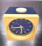 Retro Waltham Wind-up Travel Cube Clock West Germany Tick Tock. Fixed Price $35.00.