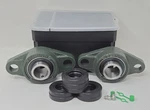 New Set Of UCFL205-16 2-BOLT Flange Bearing Units & 7 Oil Seals W/ Box. Fixed Price $60.00.