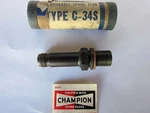 Champion Aircraft Spark Plug Engine Part # C34S Or C-34S Remanufactured. Fixed Price $6.08.