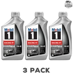Mobil Racing 4T Motorcycle Full Synthetic Engine Oil 10W-40 3 Quart Pack. Fixed Price $29.00.