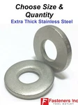 Extra Thick Flat Washers 18-8 Stainless Steel Sae (choose Size & Qty). Fixed Price $699.90.