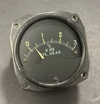 Vintage Old Military Aircraft Cylinder Head Temperature Gauge Lewis Eng AN55361. Fixed Price $60.00.