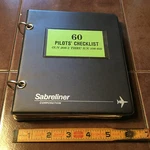 Sabreliner NA-265-60 Pilot's Checklist. Fixed Price $96.38.