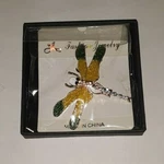 Skzkk Womens Lapel Pin Dragonfly Brooch Painted Wings Unsealed Nib. Fixed Price $9.99.