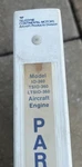 Continental IO-360, & LTSIO-360 Series 1985 Parts Catalog X30031A. Fixed Price $107.64.