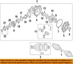 Chrysler Oem 11-23 300 Front Suspension Carrier Components-flange 5143947AA. Fixed Price $251.50.