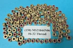 150 Ea MS21044N06 AN365-632A Self Locking Aircraft Nuts With Nylon Inserts. Fixed Price $25.00.