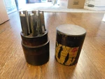 Vtg Antique Rare Goodell Pratt Precise Punch 12 Pc Set Wooden Cylinder Case. Fixed Price $149.99.