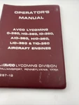 Avco Lycoming Operators Manual HO-360 AIO-360 HIO-360 TIO-360. Fixed Price $18.99.