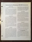 Stromberg NA-R6B Carburetor Service & Overhaul Instructions Manual. Fixed Price $105.31.